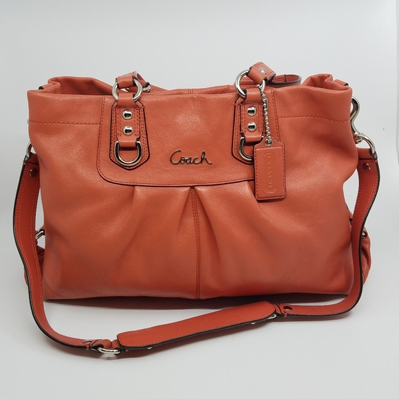 Coach Handbags - Coach Ashley Leather Satchel